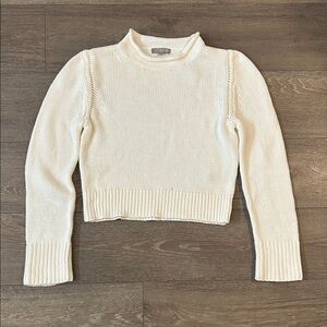 J.Crew White Rollneck Sweater